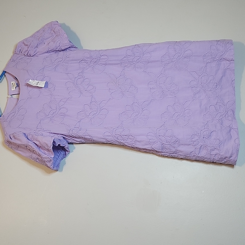 J. Crew Lavender Mini Dress with Puff Sleeves - Picture 9 of 14